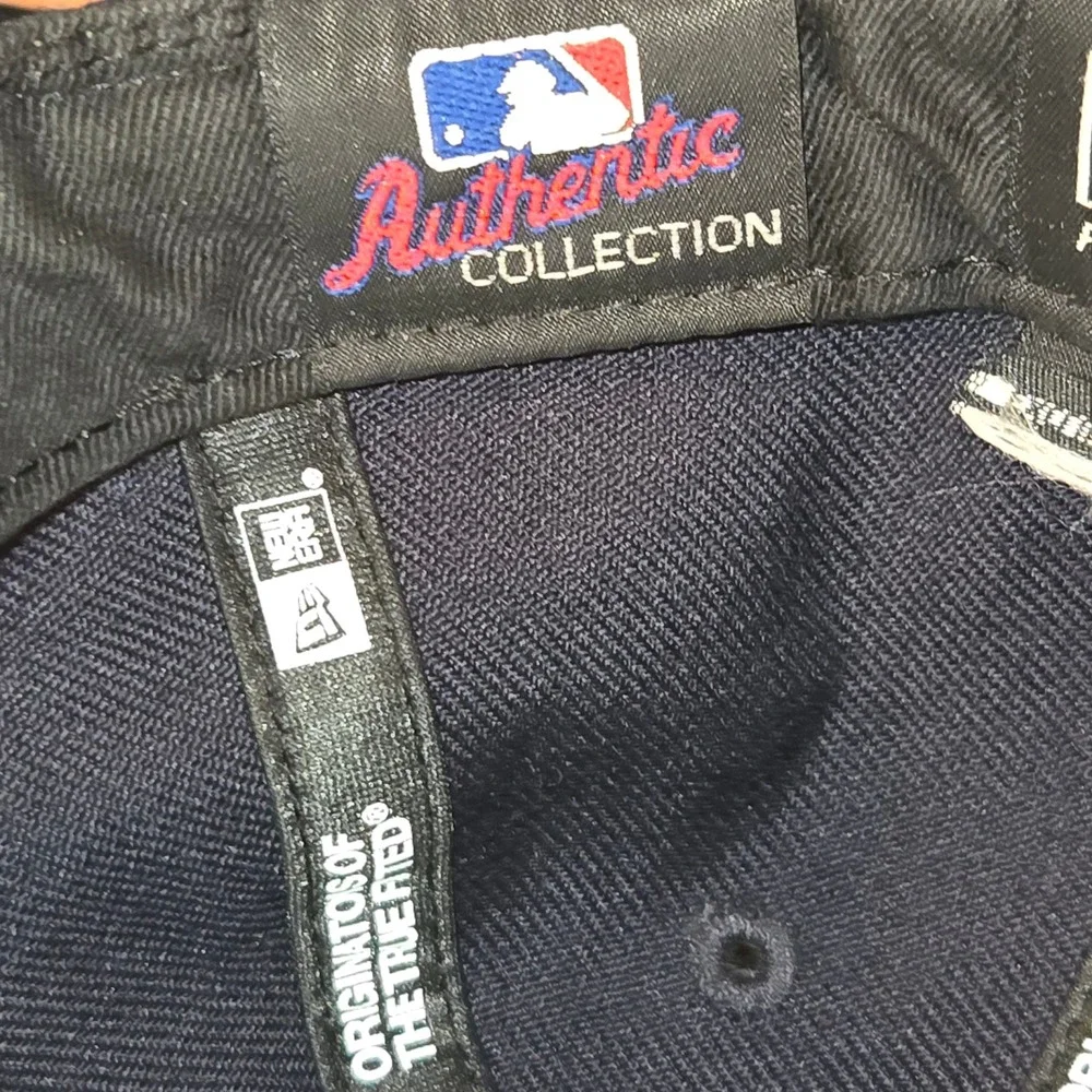 New Era 59FIFTY Fitted Hat Kids 6 3/8 Navy Blue Detroit Tigers MLB Wool Cap